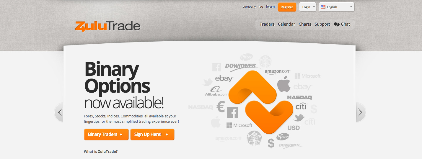 Zulutrade Binary Options Screenshot